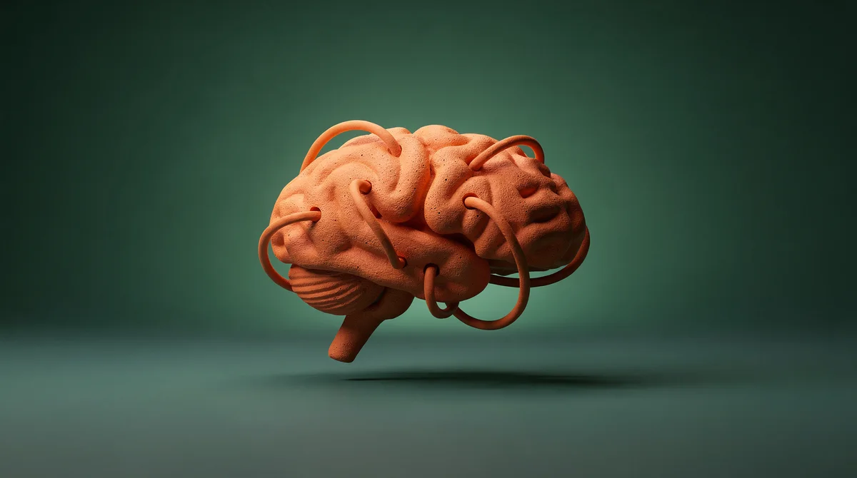3D-illustration av ett digitalt säkerhetssköld som skyddar AI-komponenter i lera-stil mot blå bakgrund